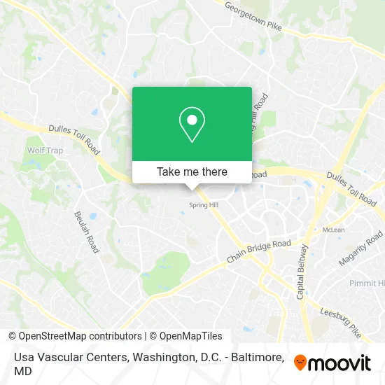 Usa Vascular Centers map