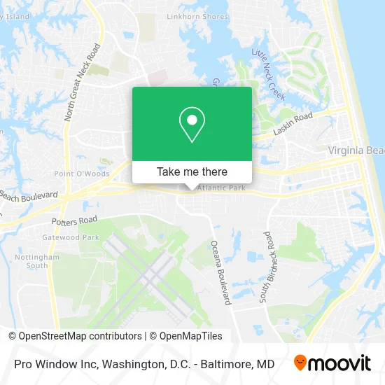 Pro Window Inc map