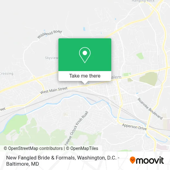 New Fangled Bride & Formals map