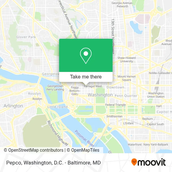 Pepco map