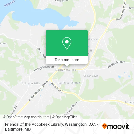 Friends Of the Accokeek Library map