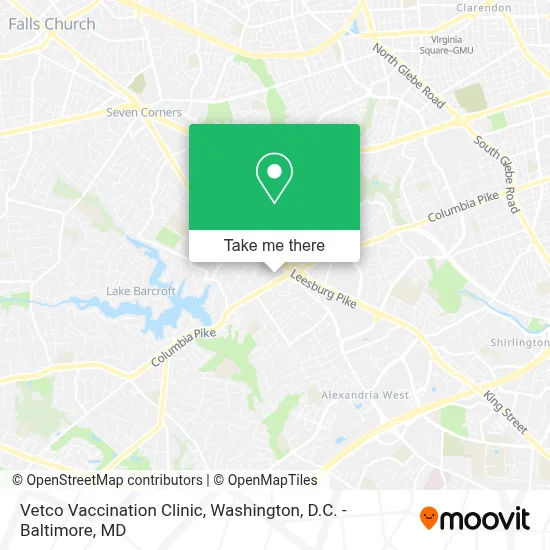 Vetco Vaccination Clinic map