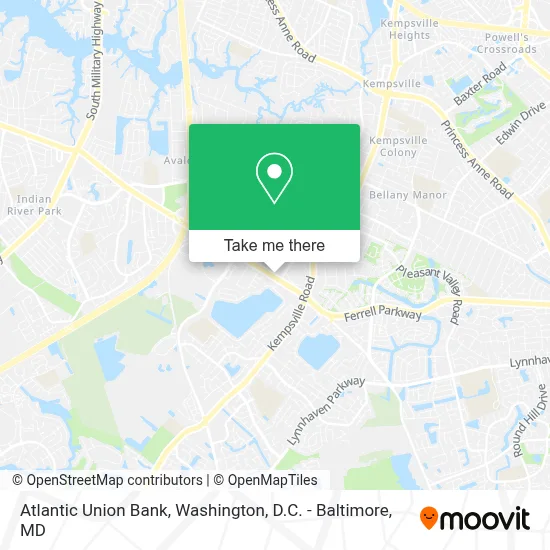 Atlantic Union Bank map