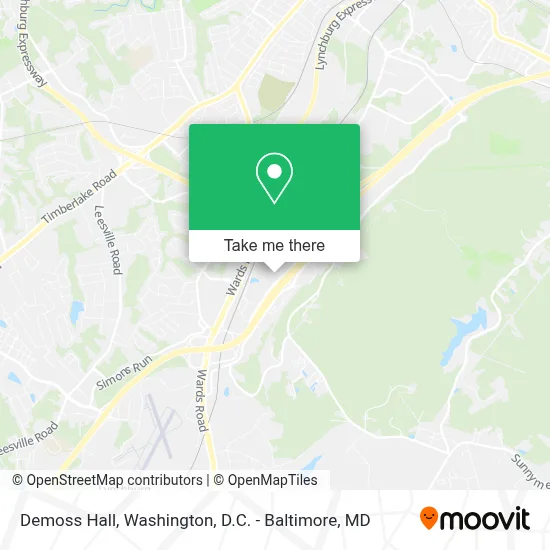 Demoss Hall map