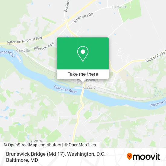 Brunswick Bridge (Md 17) map