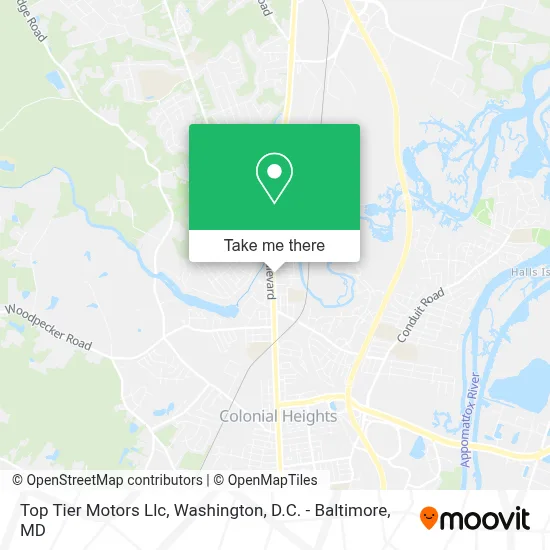 Top Tier Motors Llc map