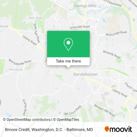 Bmore Credit map
