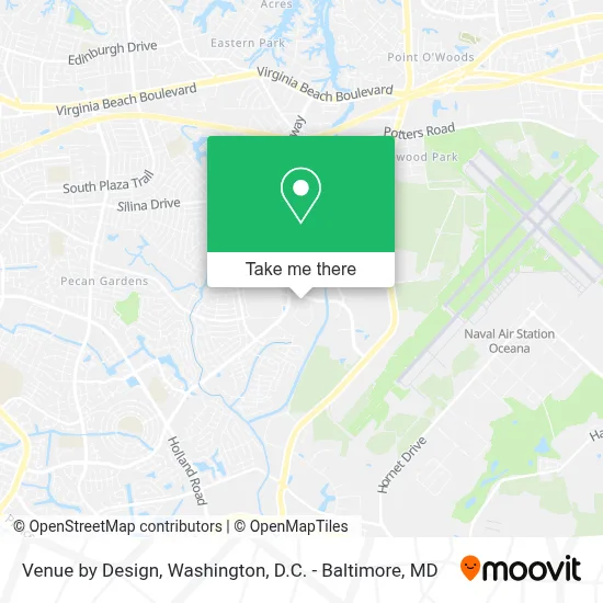 Venue by Design map