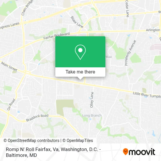 Romp N' Roll Fairfax, Va map