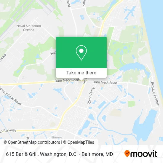 615 Bar & Grill map