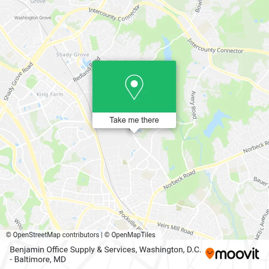 Benjamin Office Supply & Services map