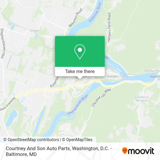 Courtney And Son Auto Parts map