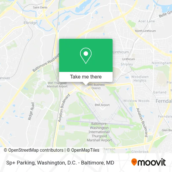 Sp+ Parking map