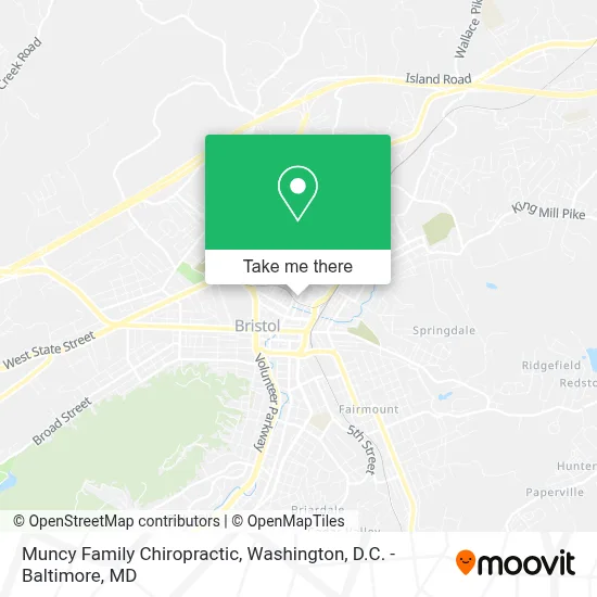 Muncy Family Chiropractic map