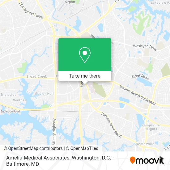 Amelia Medical Associates map