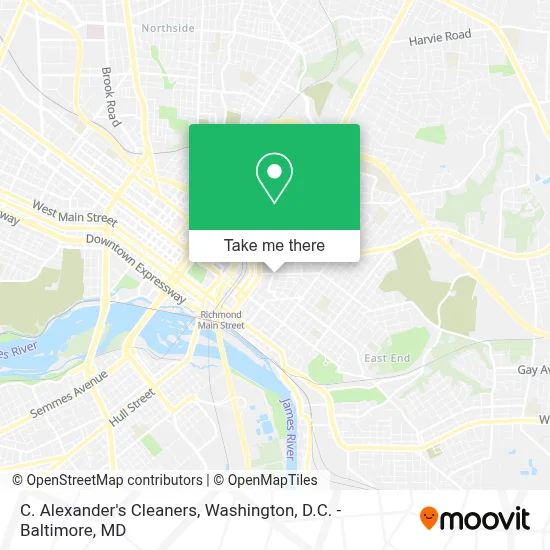 C. Alexander's Cleaners map