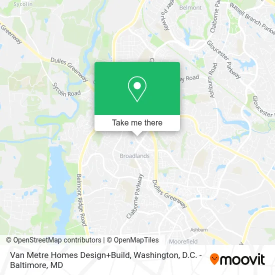 Van Metre Homes Design+Build map