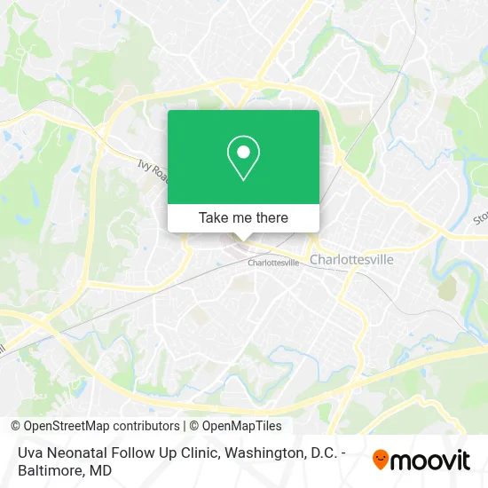 Uva Neonatal Follow Up Clinic map