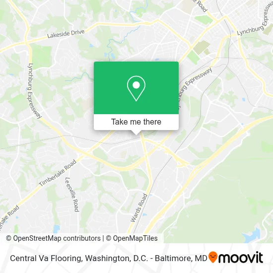Central Va Flooring map