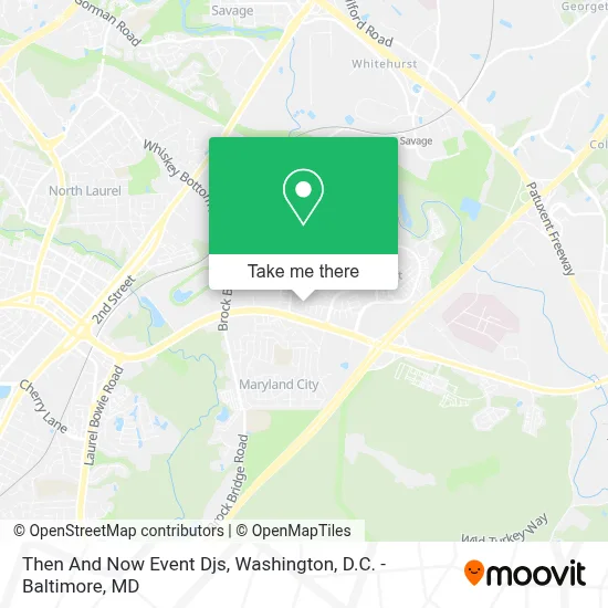 Then And Now Event Djs map