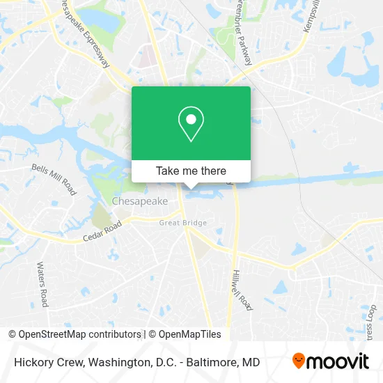 Hickory Crew map