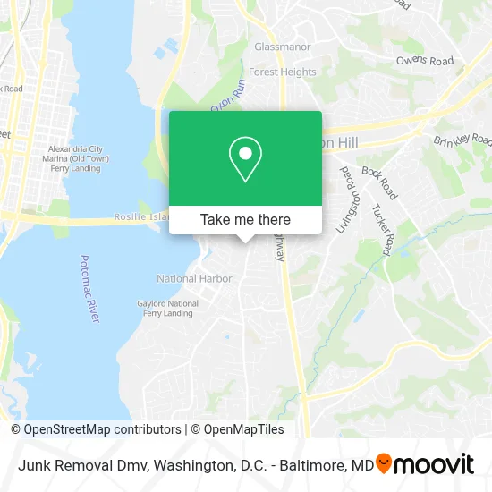 Junk Removal Dmv map