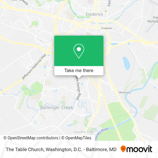 The Table Church map