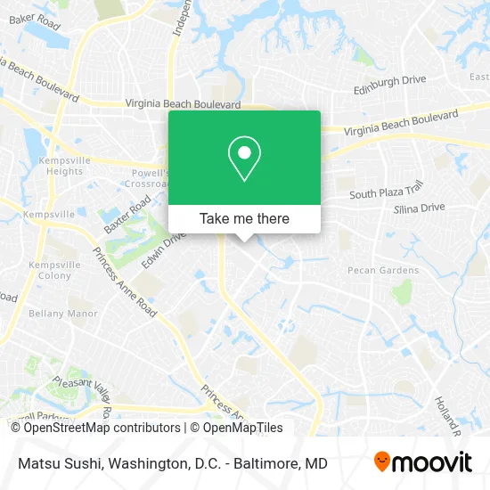 Matsu Sushi map