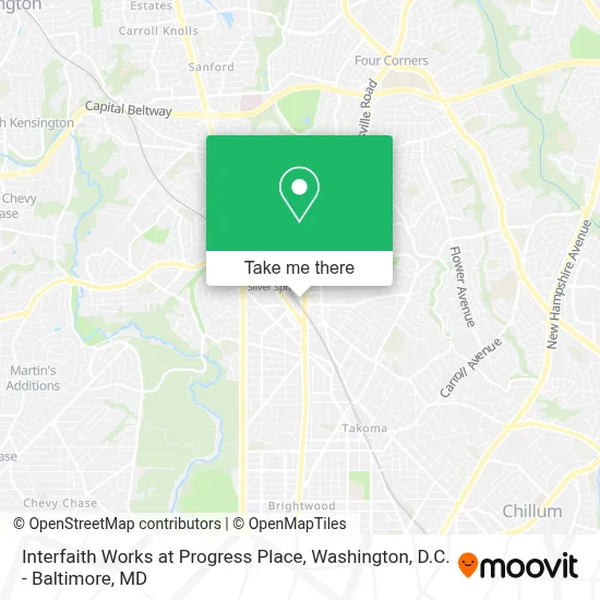 Interfaith Works at Progress Place map