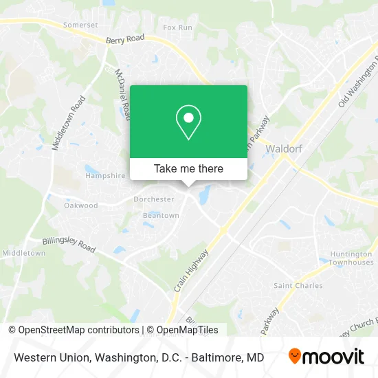 Western Union map