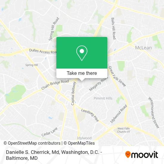 Danielle S. Cherrick, Md map