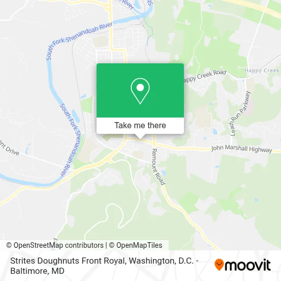 Strites Doughnuts Front Royal map