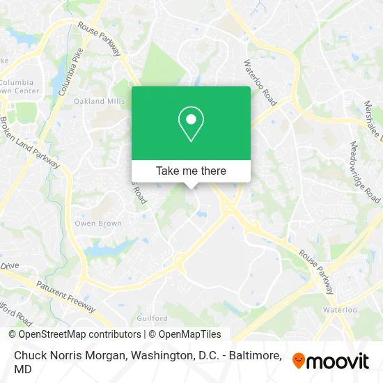 Chuck Norris Morgan map