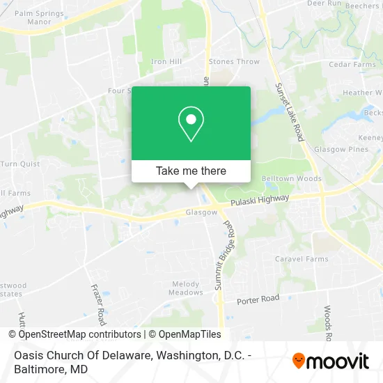 Oasis Church Of Delaware map