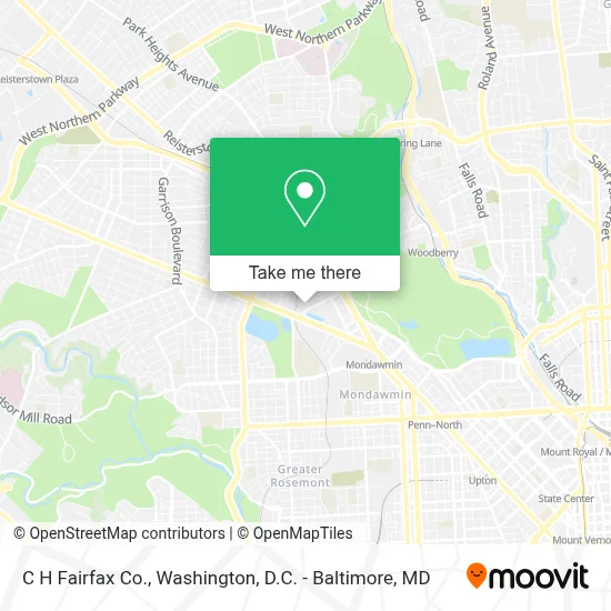 C H Fairfax Co. map