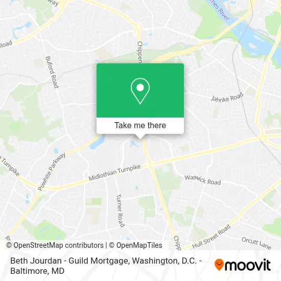 Beth Jourdan - Guild Mortgage map