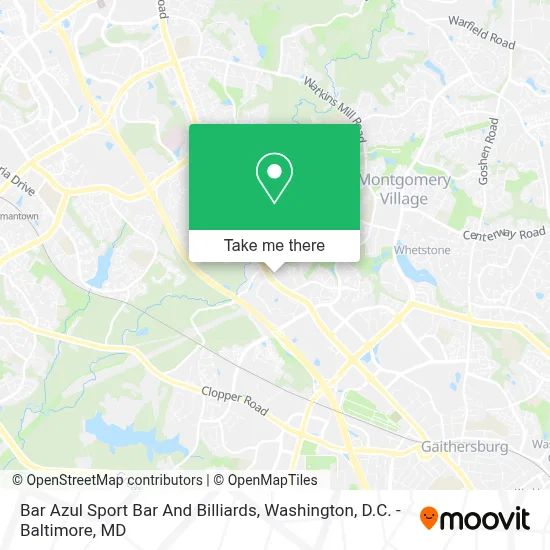 Bar Azul Sport Bar And Billiards map