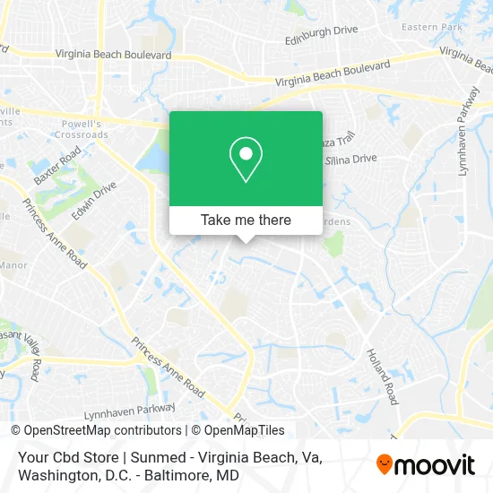 Your Cbd Store | Sunmed - Virginia Beach, Va map