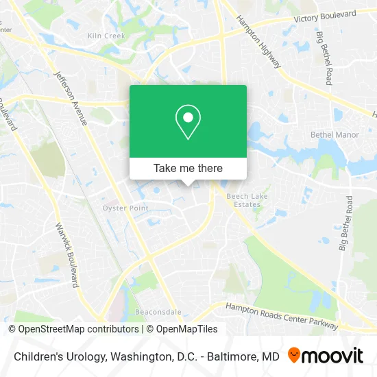 Children's Urology map