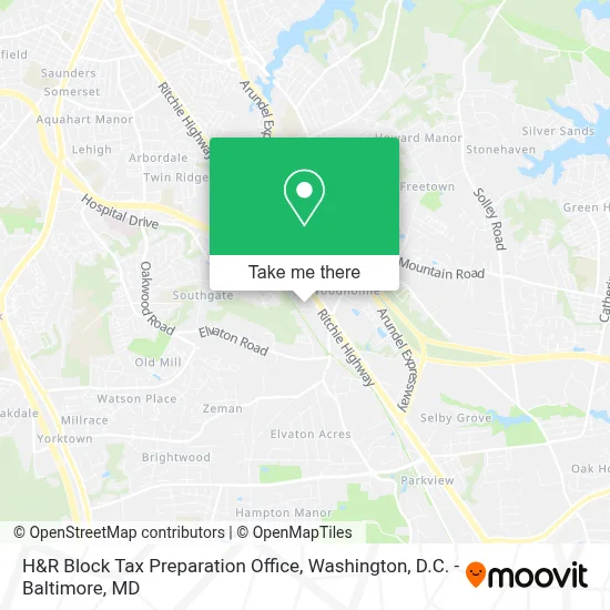 H&R Block Tax Preparation Office map
