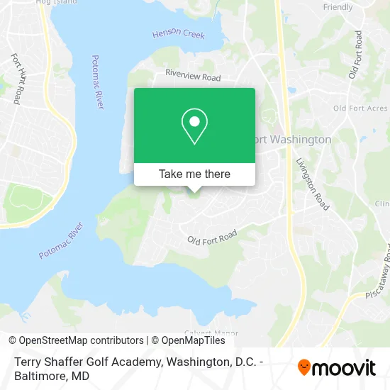 Terry Shaffer Golf Academy map