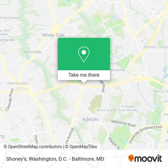Shoney's map