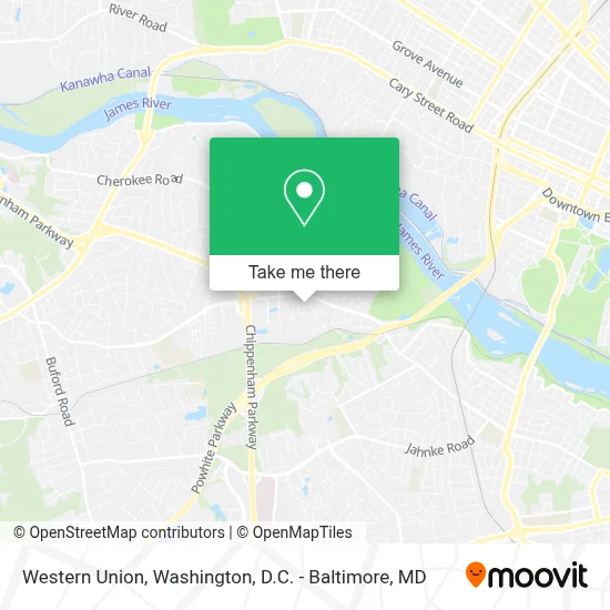 Western Union map