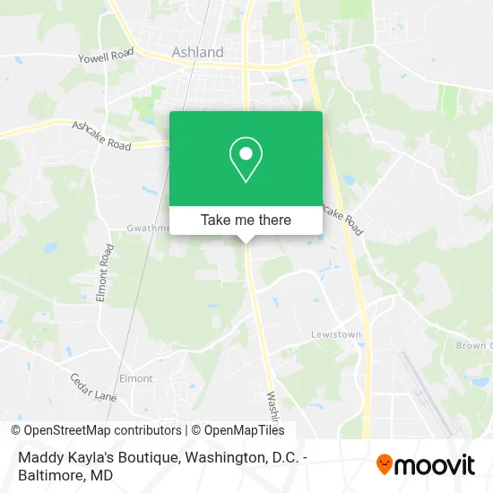 Maddy Kayla's Boutique map