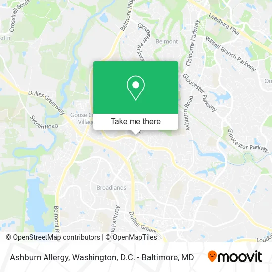 Ashburn Allergy map