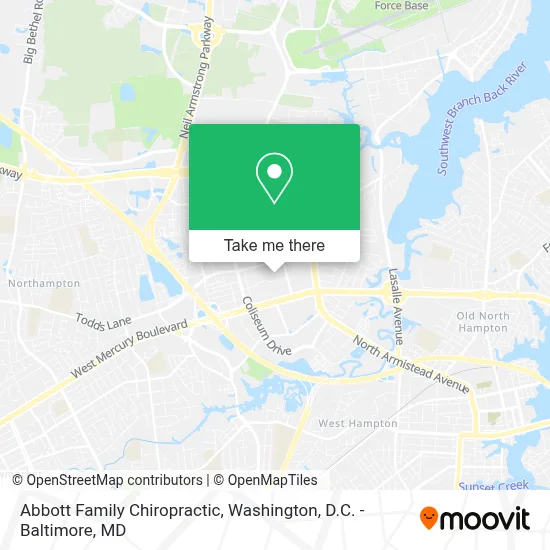 Abbott Family Chiropractic map