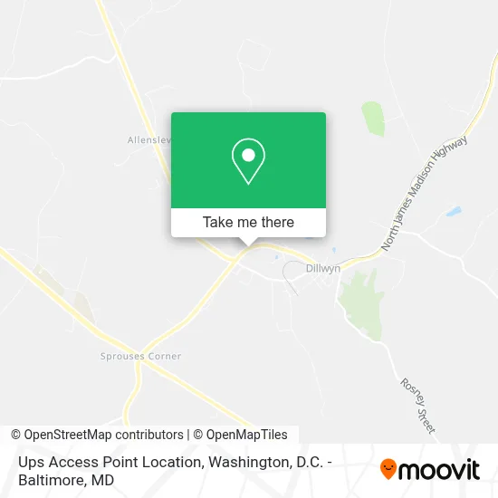 Ups Access Point Location map