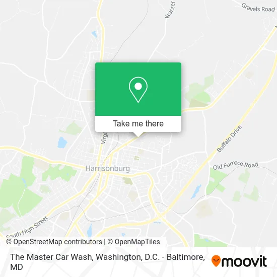 The Master Car Wash map