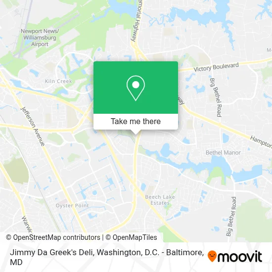 Jimmy Da Greek's Deli map