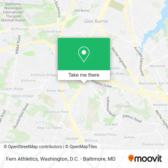 Fern Athletics map